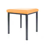 stool robusta with cushion, L x B 40 x 40 cm, frame color anthrazite