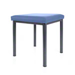 stool robusta with cushion, L x B 40 x 40 cm, frame color anthrazite