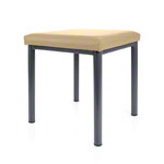 stool robusta with cushion, L x B 40 x 40 cm, frame color anthrazite