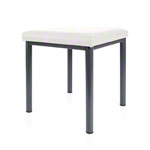 stool robusta with cushion, L x B 40 x 40 cm, frame color anthrazite