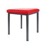 stool robusta with cushion, L x B 40 x 40 cm, frame color anthrazite