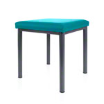 stool robusta with cushion, L x B 40 x 40 cm, frame color anthrazite