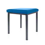 stool robusta with cushion, L x B 40 x 40 cm, frame color anthrazite