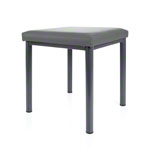stool robusta with cushion, L x B 40 x 40 cm, frame color anthrazite