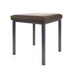 stool robusta with cushion, L x B 40 x 40 cm, frame color anthrazite