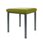 stool robusta with cushion, L x B 40 x 40 cm, frame color anthrazite