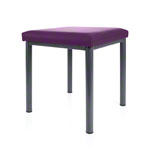 stool robusta with cushion, L x B 40 x 40 cm, frame color anthrazite