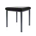 stool robusta with cushion, L x B 40 x 40 cm, frame color anthrazite