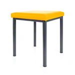 stool robusta with cushion, L x B 40 x 40 cm, frame color anthrazite
