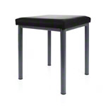stool robusta with cushion, L x B 40 x 40 cm, frame color anthrazite