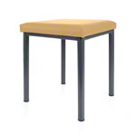 stool robusta with cushion, L x B 40 x 40 cm, frame color anthrazite