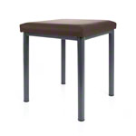 stool robusta with cushion, L x B 40 x 40 cm, frame color anthrazite
