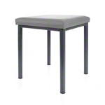 stool robusta with cushion, L x B 40 x 40 cm, frame color anthrazite