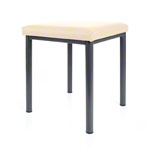 stool robusta with cushion, L x B 40 x 40 cm, frame color anthrazite