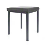 stool robusta with cushion, L x B 40 x 40 cm, frame color anthrazite