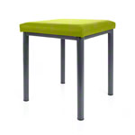 stool robusta with cushion, L x B 40 x 40 cm, frame color anthrazite