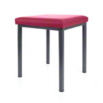 stool robusta with cushion, L x B 40 x 40 cm, frame color anthrazite