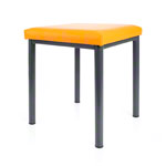 stool robusta with cushion, L x B 40 x 40 cm, frame color anthrazite