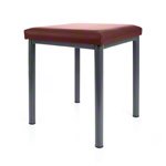stool robusta with cushion, L x B 40 x 40 cm, frame color anthrazite