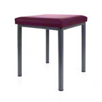stool robusta with cushion, L x B 40 x 40 cm, frame color anthrazite