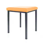 stool robusta with cushion, L x B 40 x 40 cm, frame color anthrazite