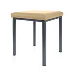 stool robusta with cushion, L x B 40 x 40 cm, frame color anthrazite