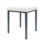 stool robusta with cushion, L x B 40 x 40 cm, frame color anthrazite