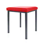 stool robusta with cushion, L x B 40 x 40 cm, frame color anthrazite