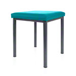stool robusta with cushion, L x B 40 x 40 cm, frame color anthrazite