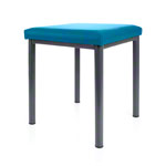 stool robusta with cushion, L x B 40 x 40 cm, frame color anthrazite