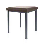 stool robusta with cushion, L x B 40 x 40 cm, frame color anthrazite