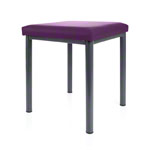 stool robusta with cushion, L x B 40 x 40 cm, frame color anthrazite