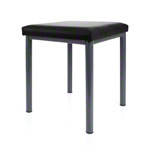 stool robusta with cushion, L x B 40 x 40 cm, frame color anthrazite