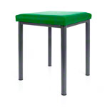 stool robusta with cushion, L x B 40 x 40 cm, frame color anthrazite