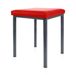 stool robusta with cushion, L x B 40 x 40 cm, frame color anthrazite