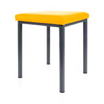 stool robusta with cushion, L x B 40 x 40 cm, frame color anthrazite