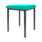 stool robusta with cushion, L x B 40 x 40 cm, frame color anthrazite