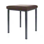 stool robusta with cushion, L x B 40 x 40 cm, frame color anthrazite