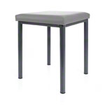 stool robusta with cushion, L x B 40 x 40 cm, frame color anthrazite