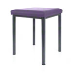 stool robusta with cushion, L x B 40 x 40 cm, frame color anthrazite