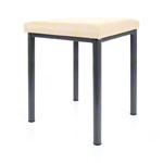 stool robusta with cushion, L x B 40 x 40 cm, frame color anthrazite