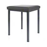 stool robusta with cushion, L x B 40 x 40 cm, frame color anthrazite