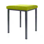 stool robusta with cushion, L x B 40 x 40 cm, frame color anthrazite