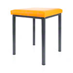 stool robusta with cushion, L x B 40 x 40 cm, frame color anthrazite