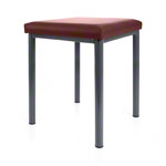 stool robusta with cushion, L x B 40 x 40 cm, frame color anthrazite