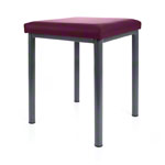 stool robusta with cushion, L x B 40 x 40 cm, frame color anthrazite