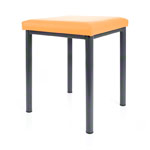stool robusta with cushion, L x B 40 x 40 cm, frame color anthrazite