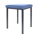 stool robusta with cushion, L x B 40 x 40 cm, frame color anthrazite
