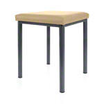 stool robusta with cushion, L x B 40 x 40 cm, frame color anthrazite