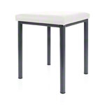 stool robusta with cushion, L x B 40 x 40 cm, frame color anthrazite